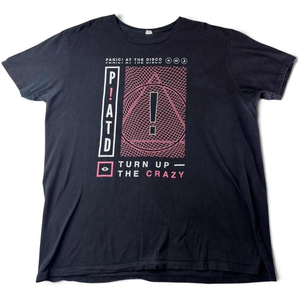 Panic At The Disco Band T-Shirt Mens Medium Logo Music Emo Album Punk Casual 2xl
